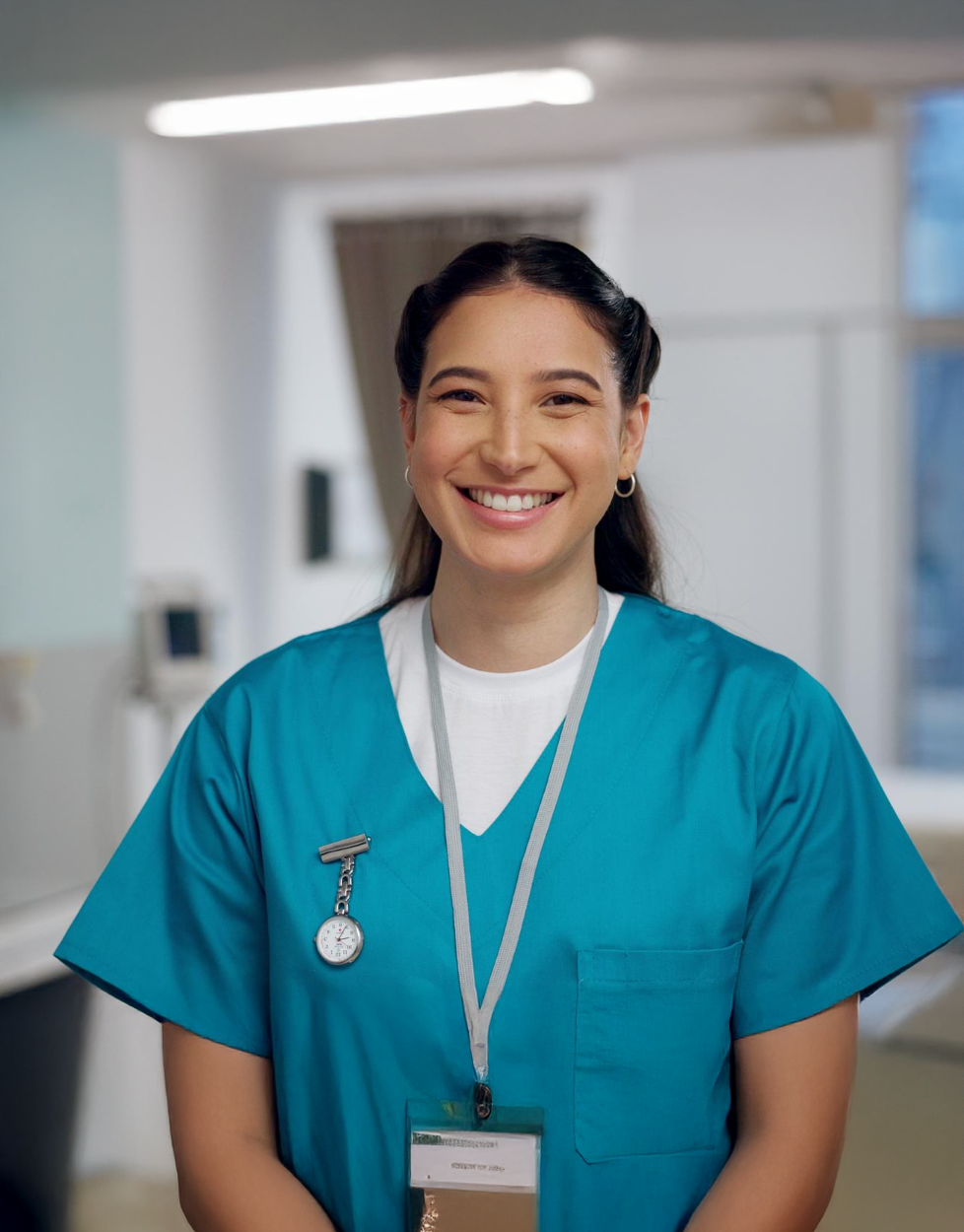 A smiling Clearstream caregiver